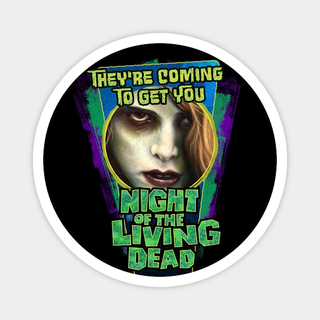 Night Of The Living Dead Magnet by Rosado